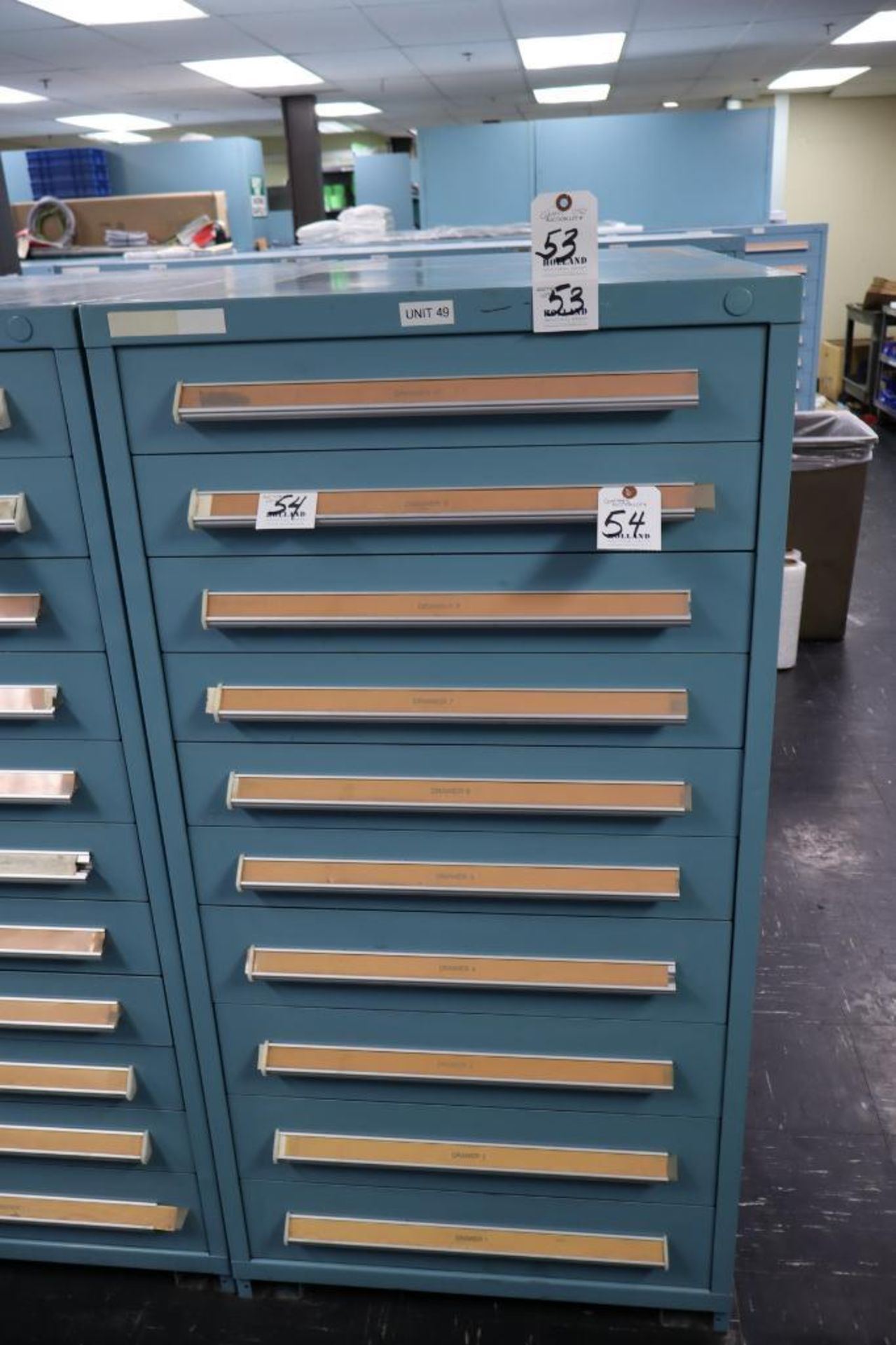 Stanley Vidmar 10-Drawer Cabinet 30" x 30" x 59"H