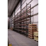 (5) Pallet Racking Sections, 18' Uprights, 8' Beams, Teardrop Style, (7) Beams Per Section, 37" x 47