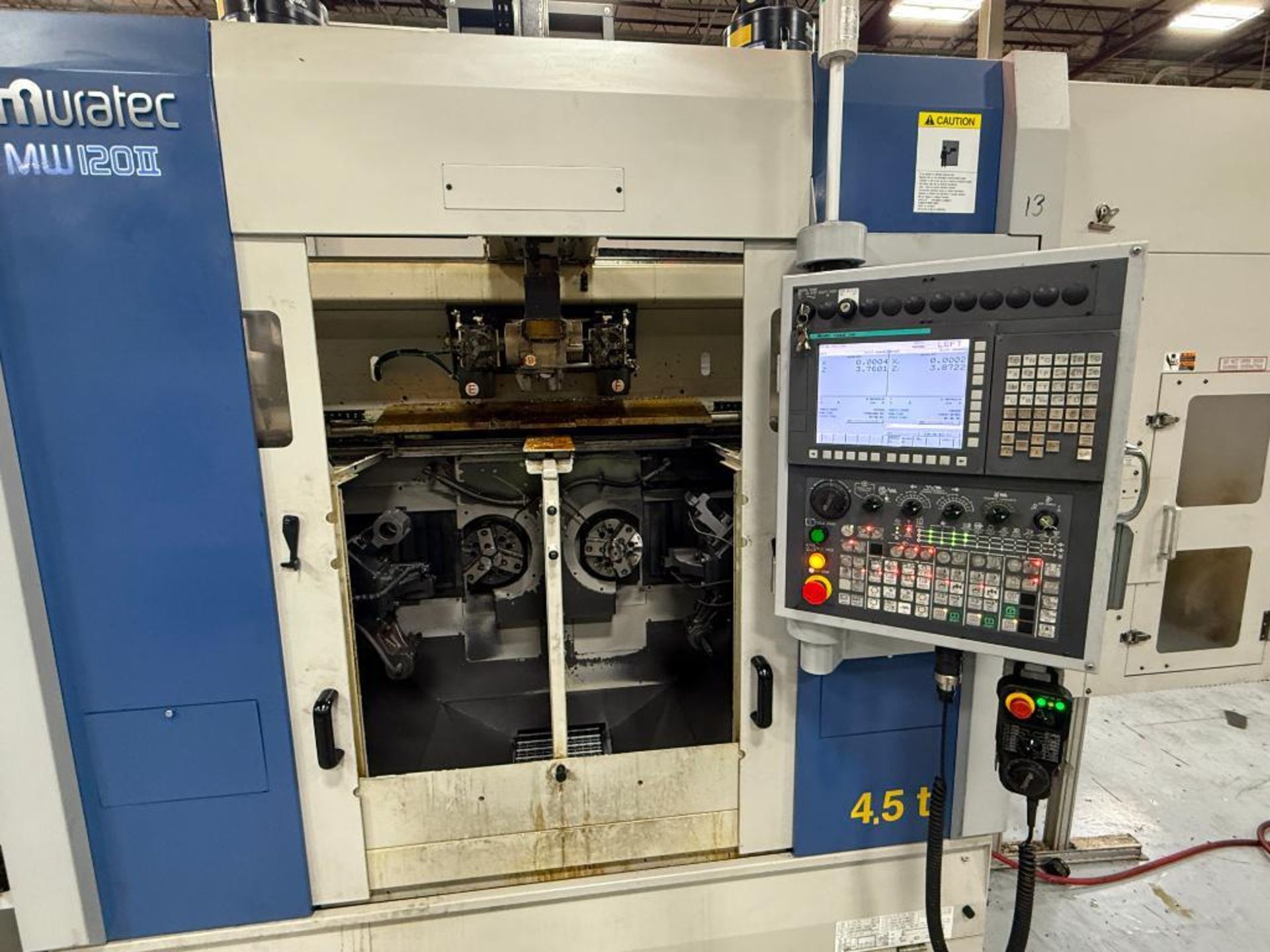 2021 Muratec MW120II Twin Spindle CNC Lathe, S/N 20KX322580001 - Image 4 of 27