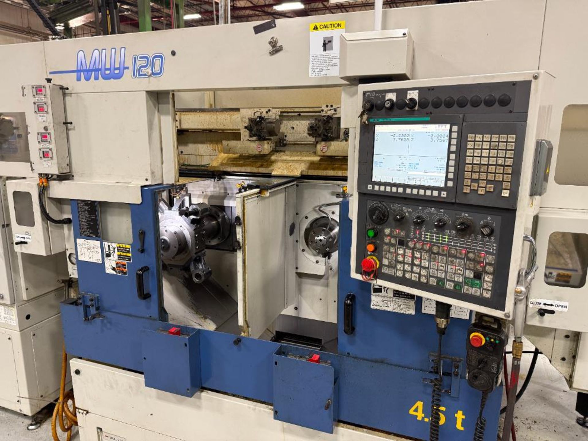 2018 Muratec MW120 Twin Spindle CNC Lathe, S/N 17KX402940001 - Image 17 of 25