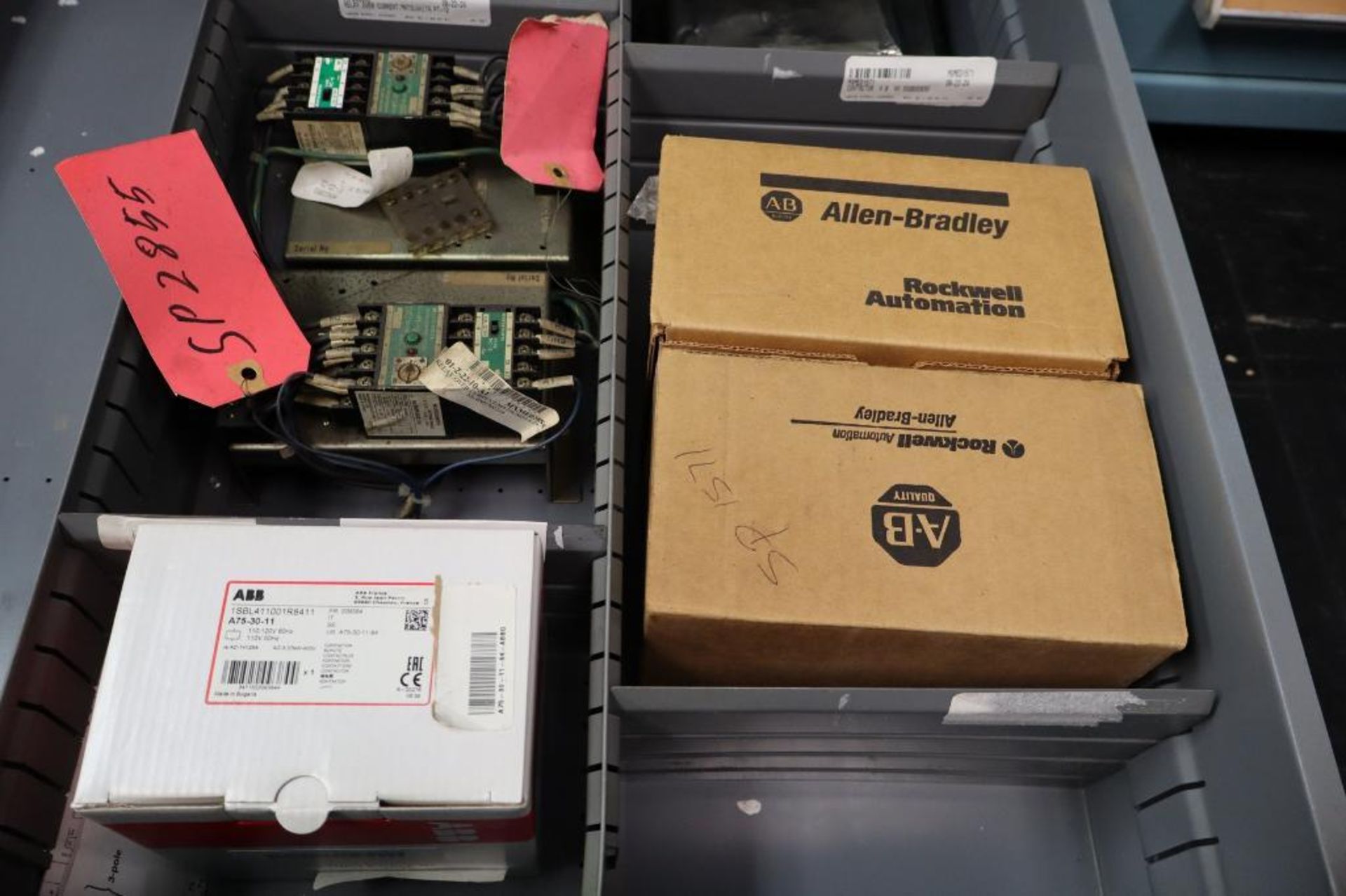 Contents of Cabinet to Include Electrical Relays, Contacts, Start/Stop Buttons - Image 8 of 8