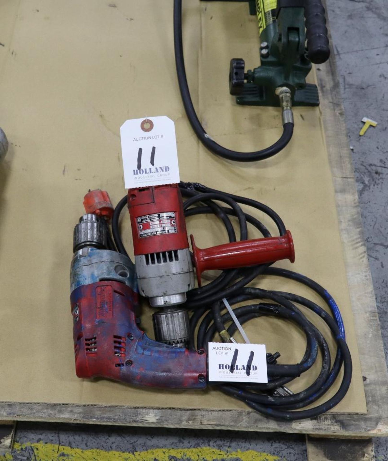 (2) Milwaukee 0234-1 Electric 1/2 Drills Magnum Hole shooters