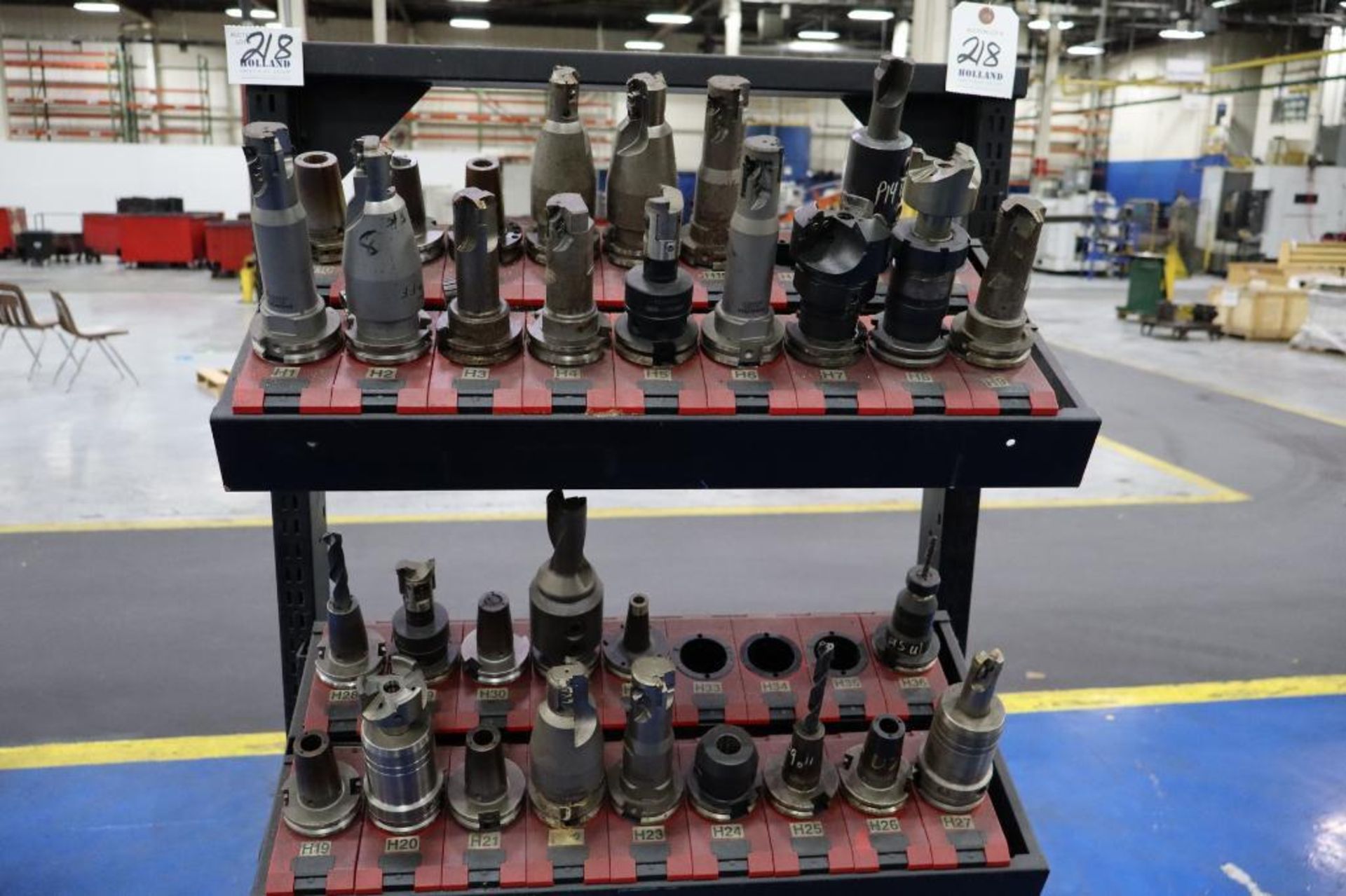 (30) Taper 40 Tool Holders with 4-Tray Rack - Image 2 of 2