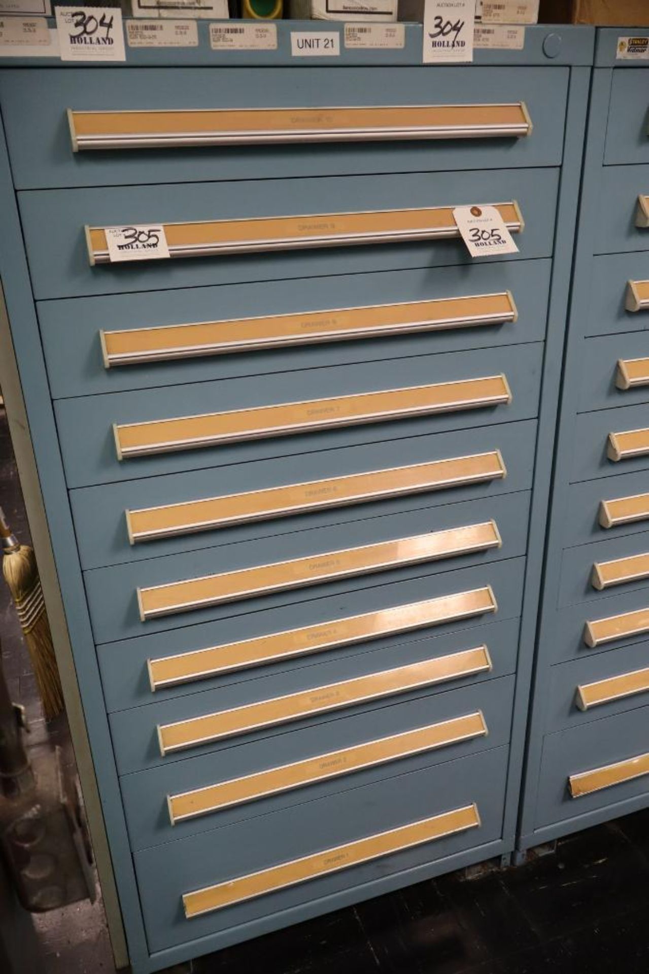Stanley Vidmar 10-Drawer Cabinet 30" x 30" x 59"H