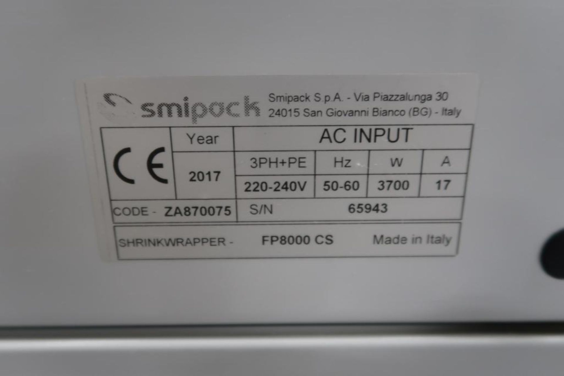 2017 Smipack FP8000CS Automatic L-Sealer - Image 11 of 11