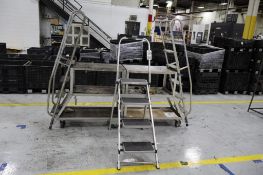 Little Jumbo Foldable Ladder with (2) Store Room Parts Carts