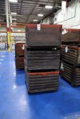 (10) Stackable Metal Bins