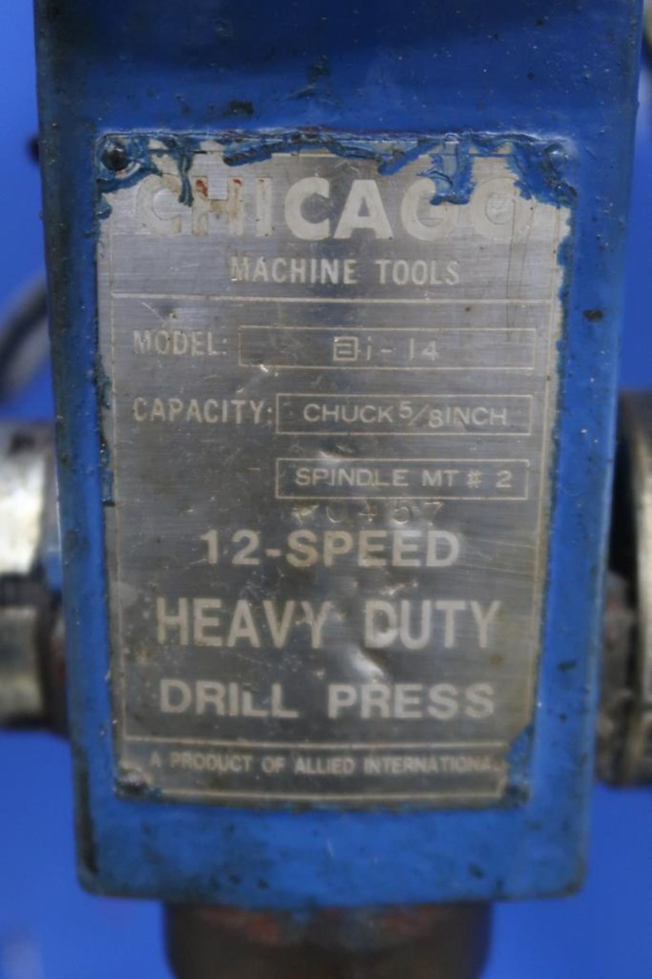 Chicago Machine Tools AI-14 12-Speed Heavy Duty Benchtop Drill Press - Image 5 of 6