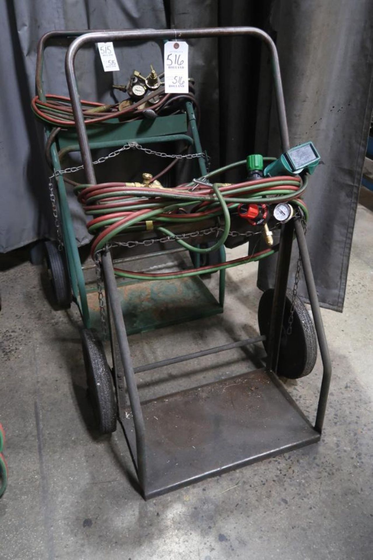 2-Wheel Torch Cart with Torch, Hose, & Regulators