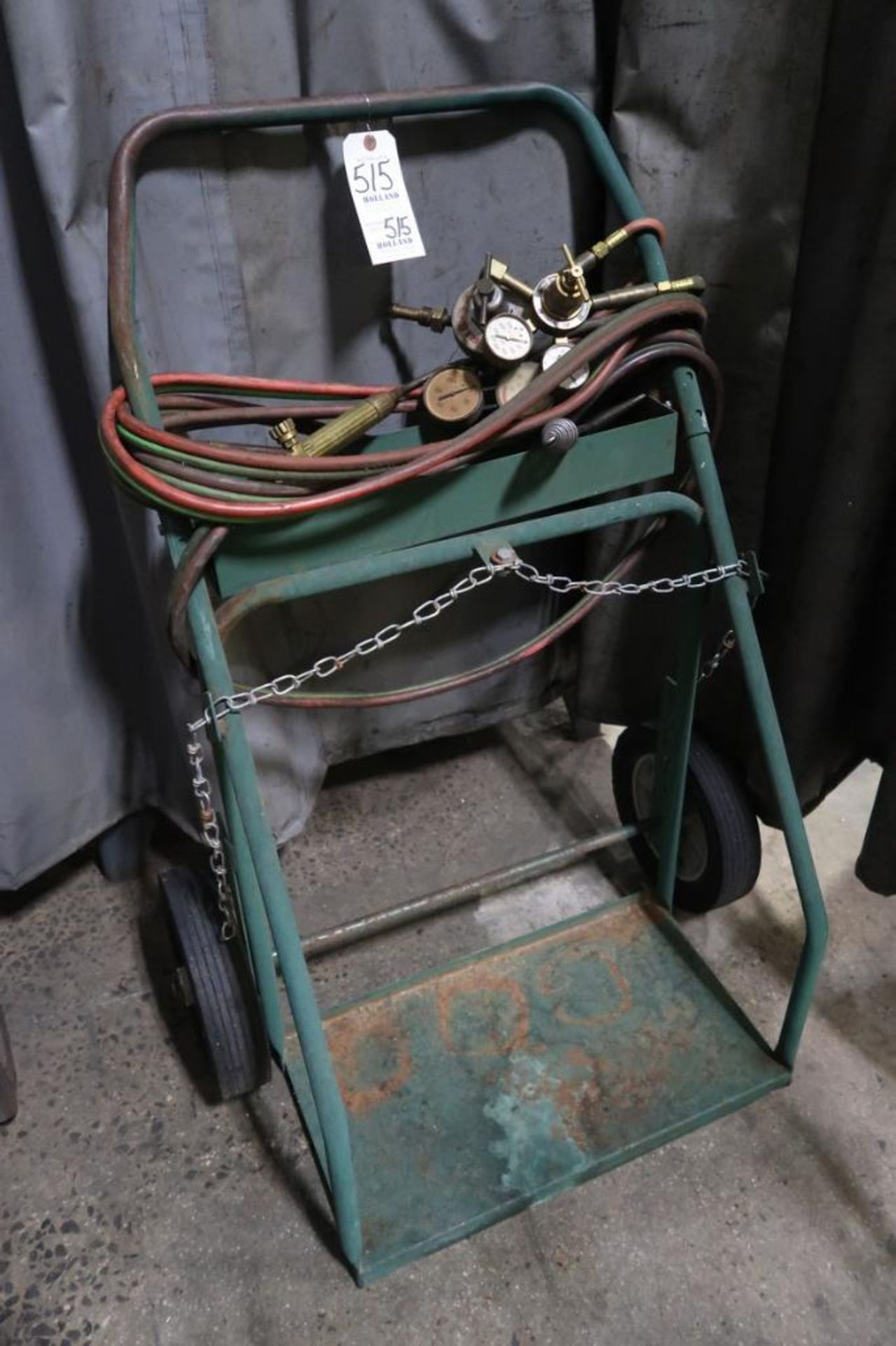 2-Wheel Torch Cart with Torch, Hose, & Regulators