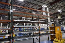 (2) Pallet Racking Sections, 12' Uprights, 8' Beams, Teardrop Style, 12