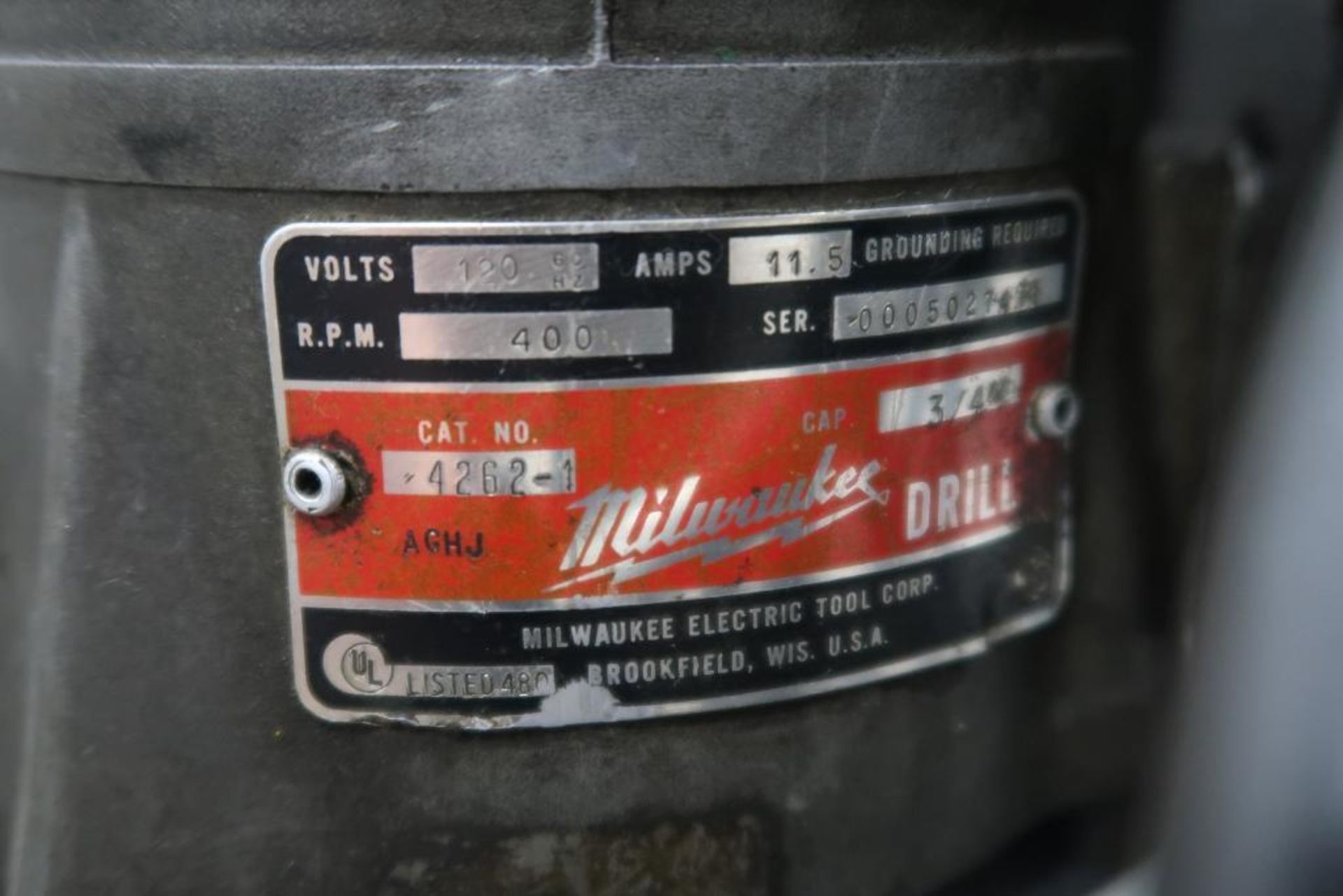 Milwaukee Cat No. 4231 Magnetic Base Drill - Image 6 of 6