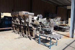 Salvage Equipment Under Outside Storage to Include Bowl Feeders, Conveyors, Hankison Air Dryer Parts