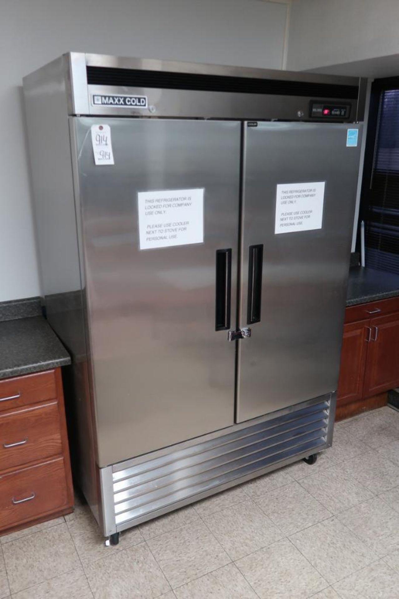 Maxx Cold 2-Door S/S Refrigerator with Digital Control