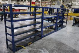 (4) Metal Storage Shelves