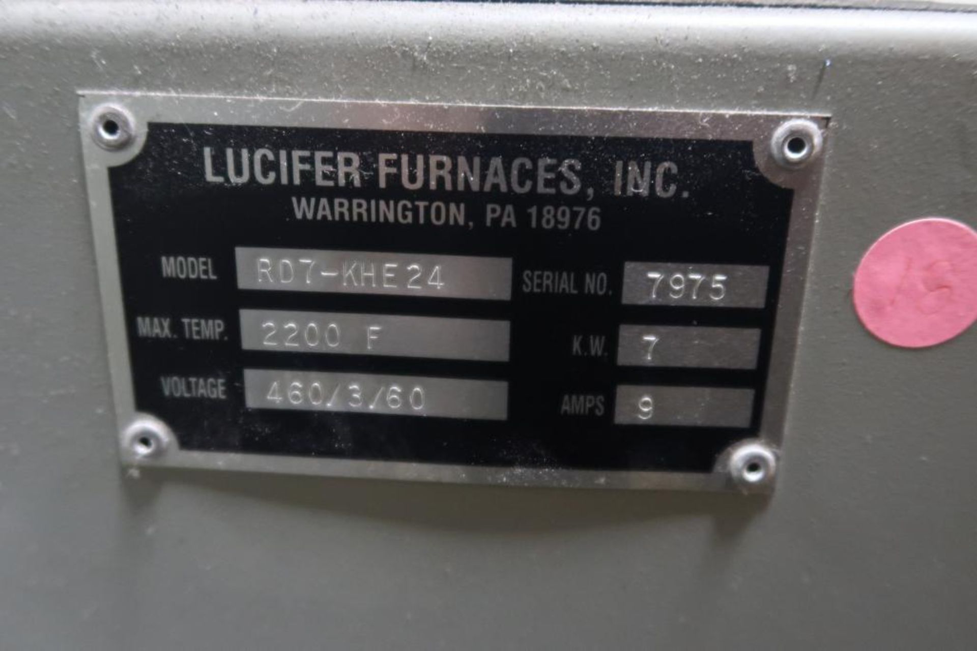 Lucifer RD7-KHE24 Electric Furnace - Image 6 of 6