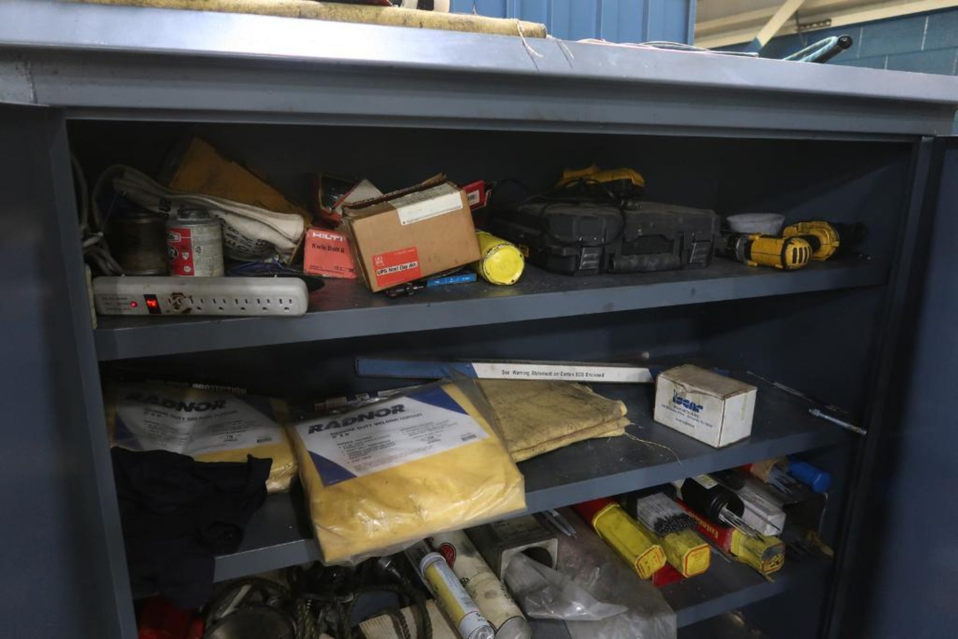 Stronghold 2-Door Cabinet, 60" x 24" x 62", with Contents of Welding Supplies - Image 6 of 6