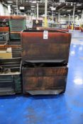 (10) Stackable Metal Bins