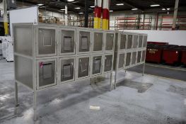 (2) 10-Door Job Cabinets