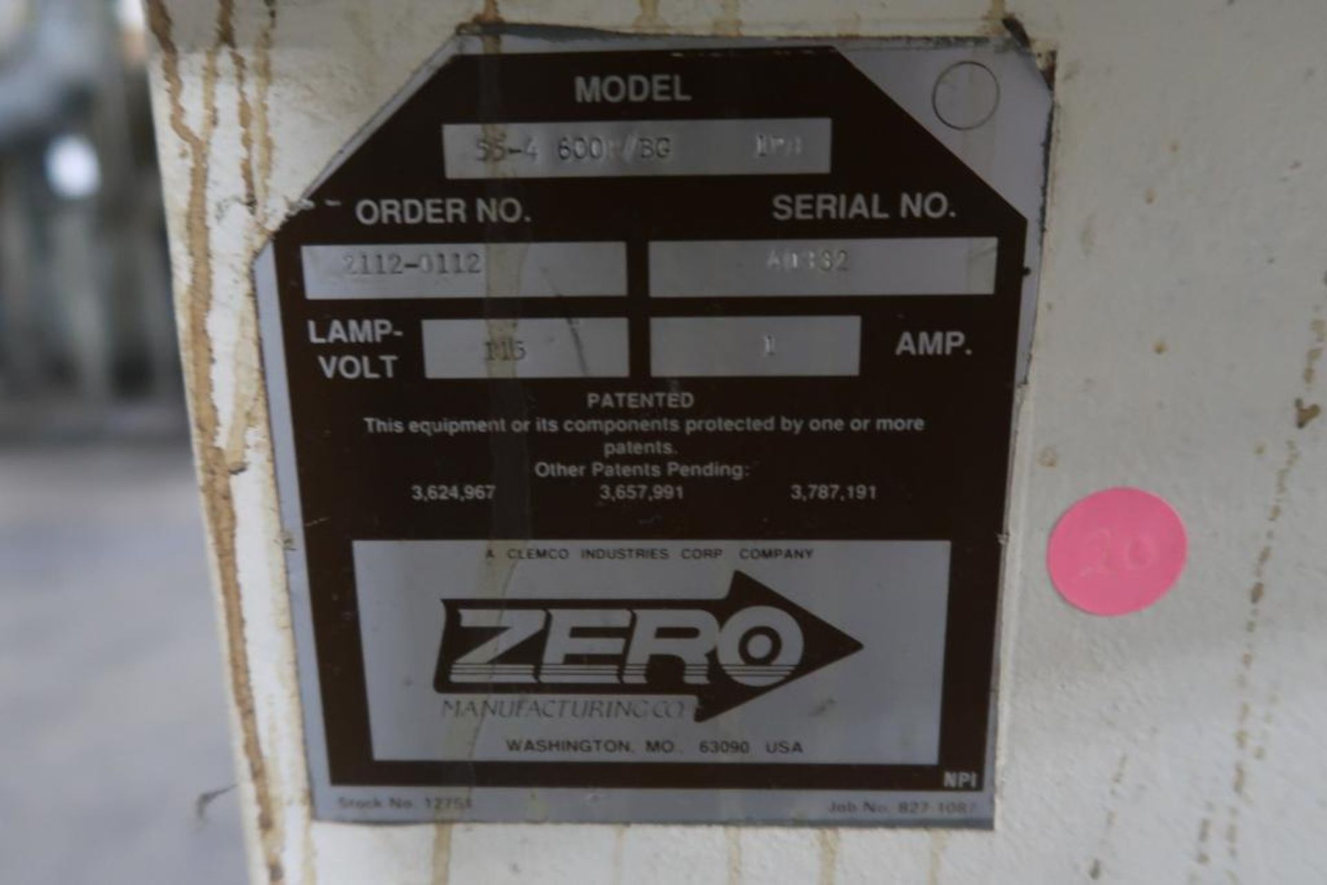 Zero 55-4 600/BG Abrasive Blast Cabinet - Image 5 of 9