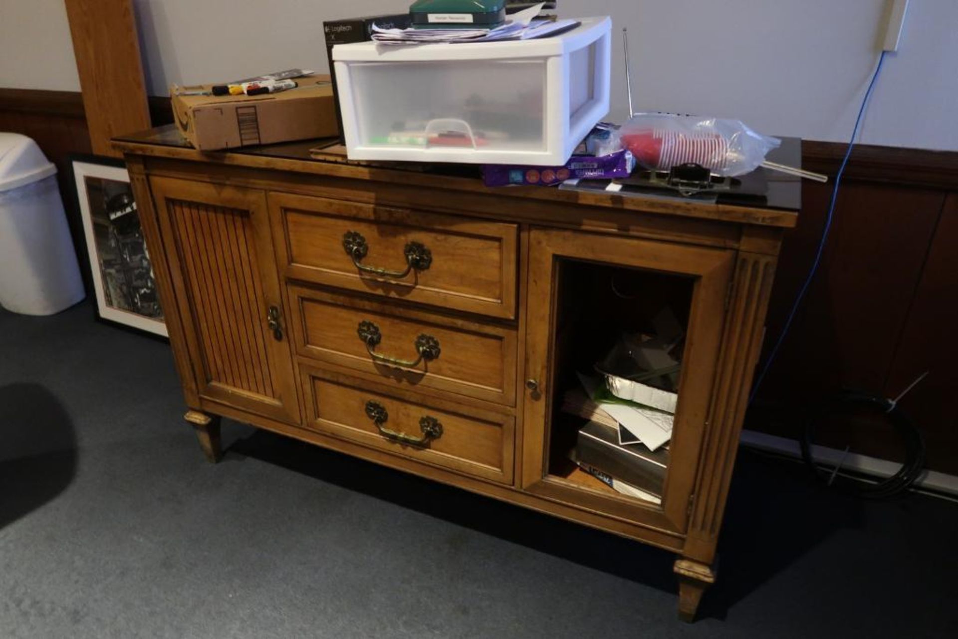13' x 53" Wooden Conference Table - Image 2 of 2