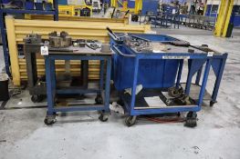 (5) Shop Carts (1) with Mounted 3-Jaw Chuck on 5/8