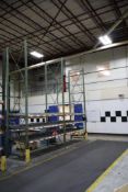 (2) Pallet Racking Sections, 16' Uprights, 8' Beams, Teardrop Style, 12