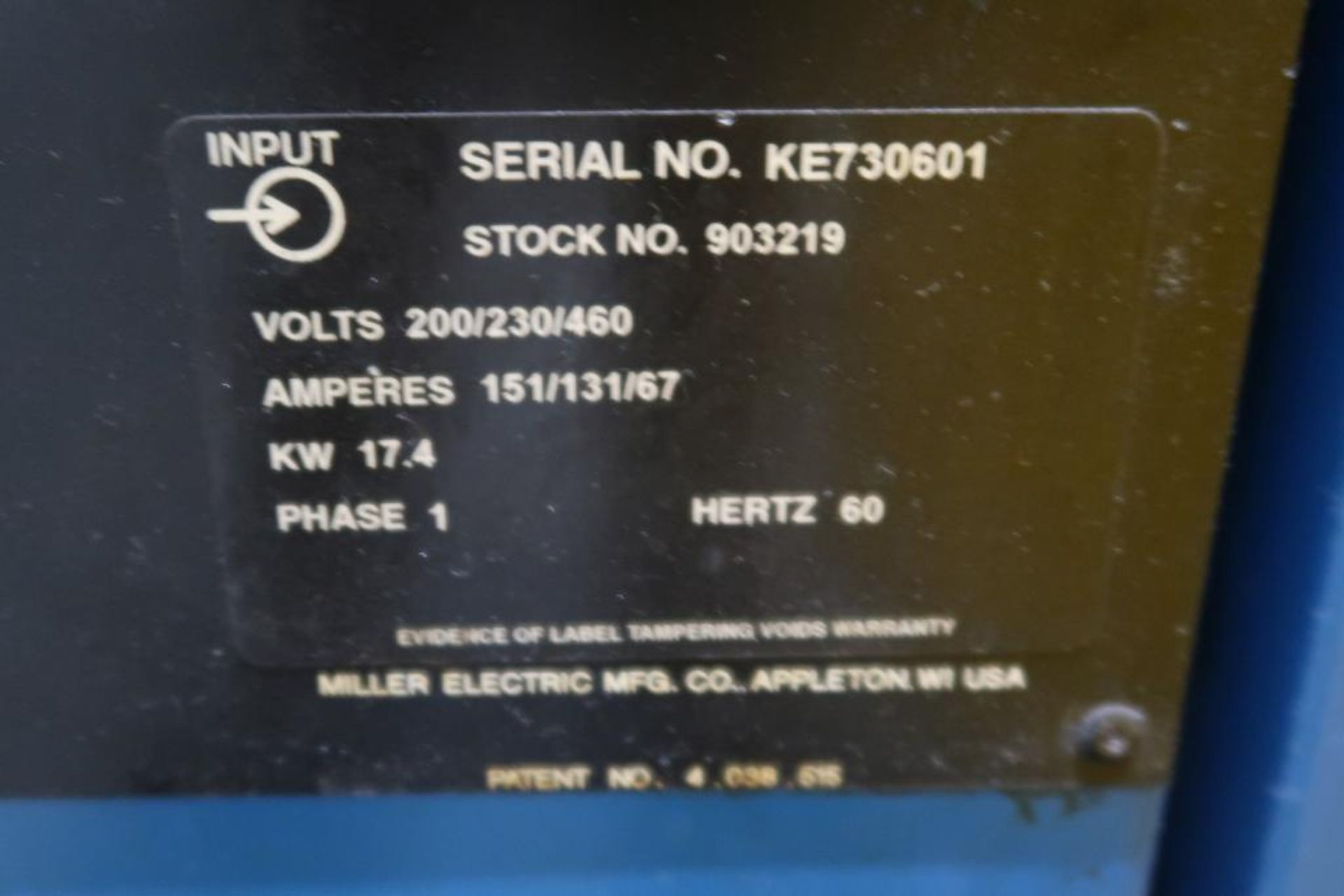 Miller Syncrowave 351 CC AC/DC Arc Welding Power Source - Image 4 of 6
