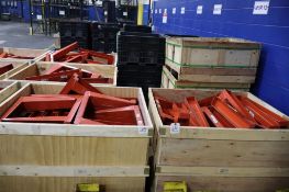 (2) Crates of Modern Equipment UR6 3000 Lb. Capacity Bar Stock Stands