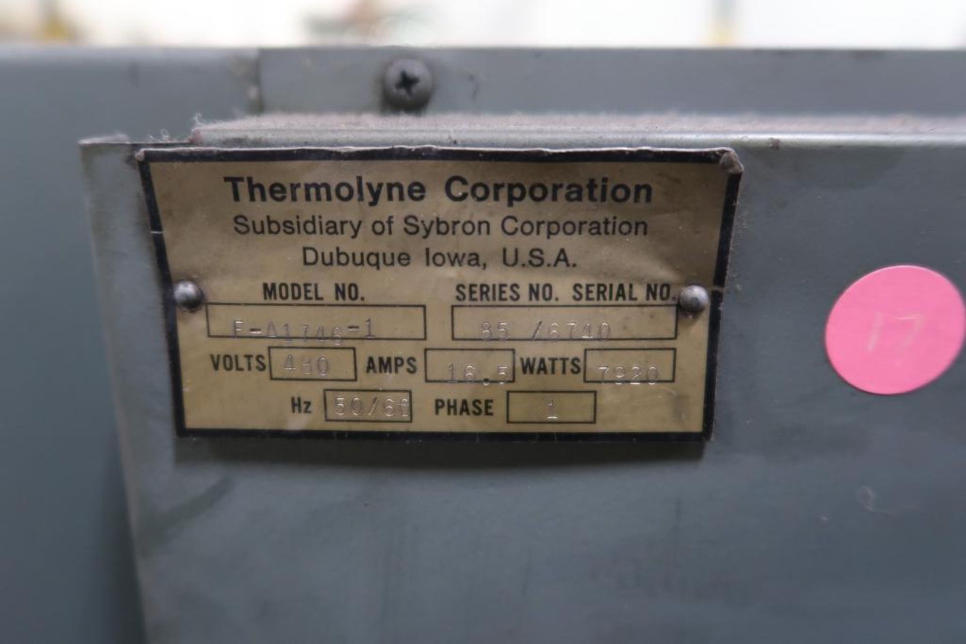 Thermolyne F-A1746-1 Electric Furnace - Image 9 of 9