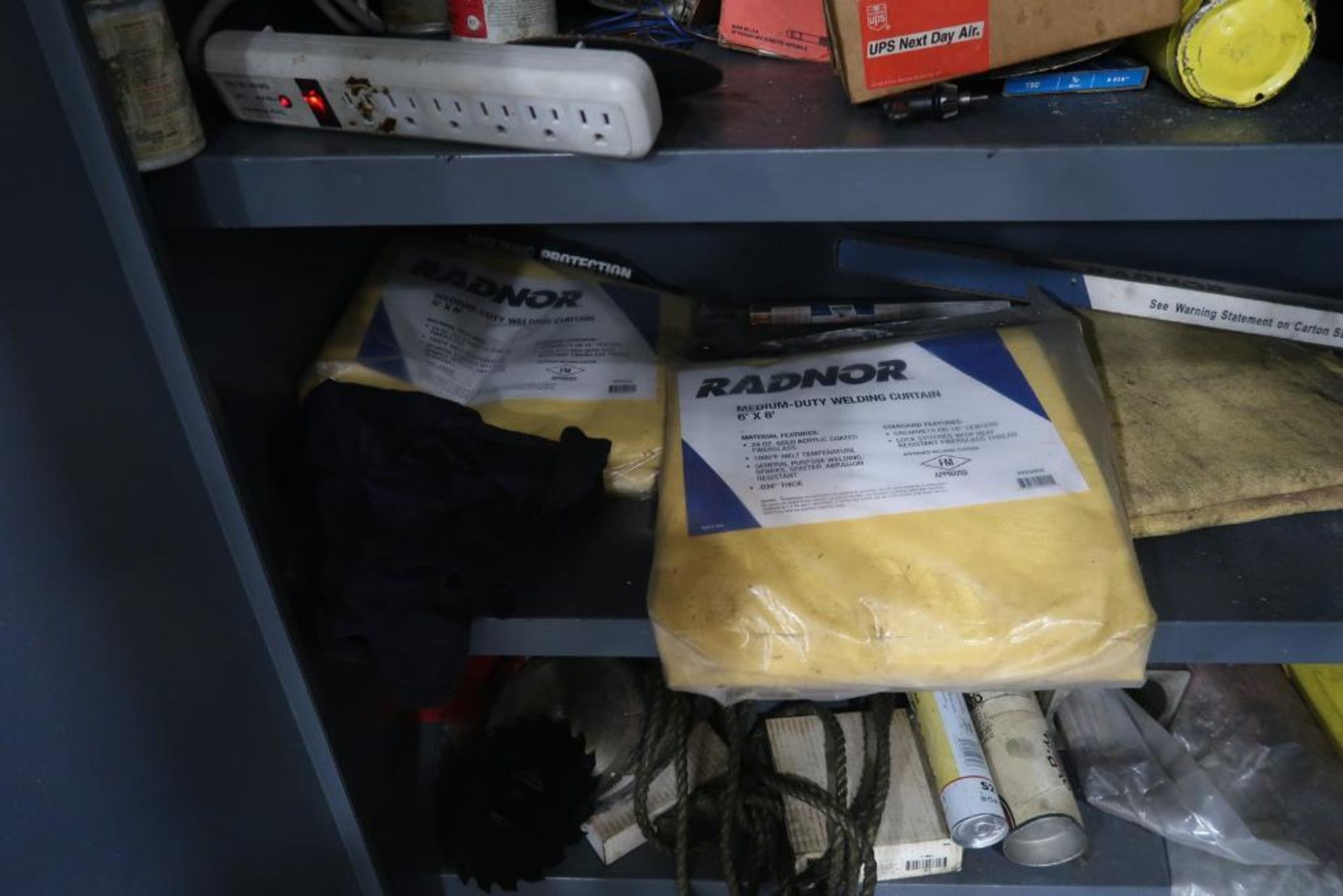 Stronghold 2-Door Cabinet, 60" x 24" x 62", with Contents of Welding Supplies - Image 5 of 6