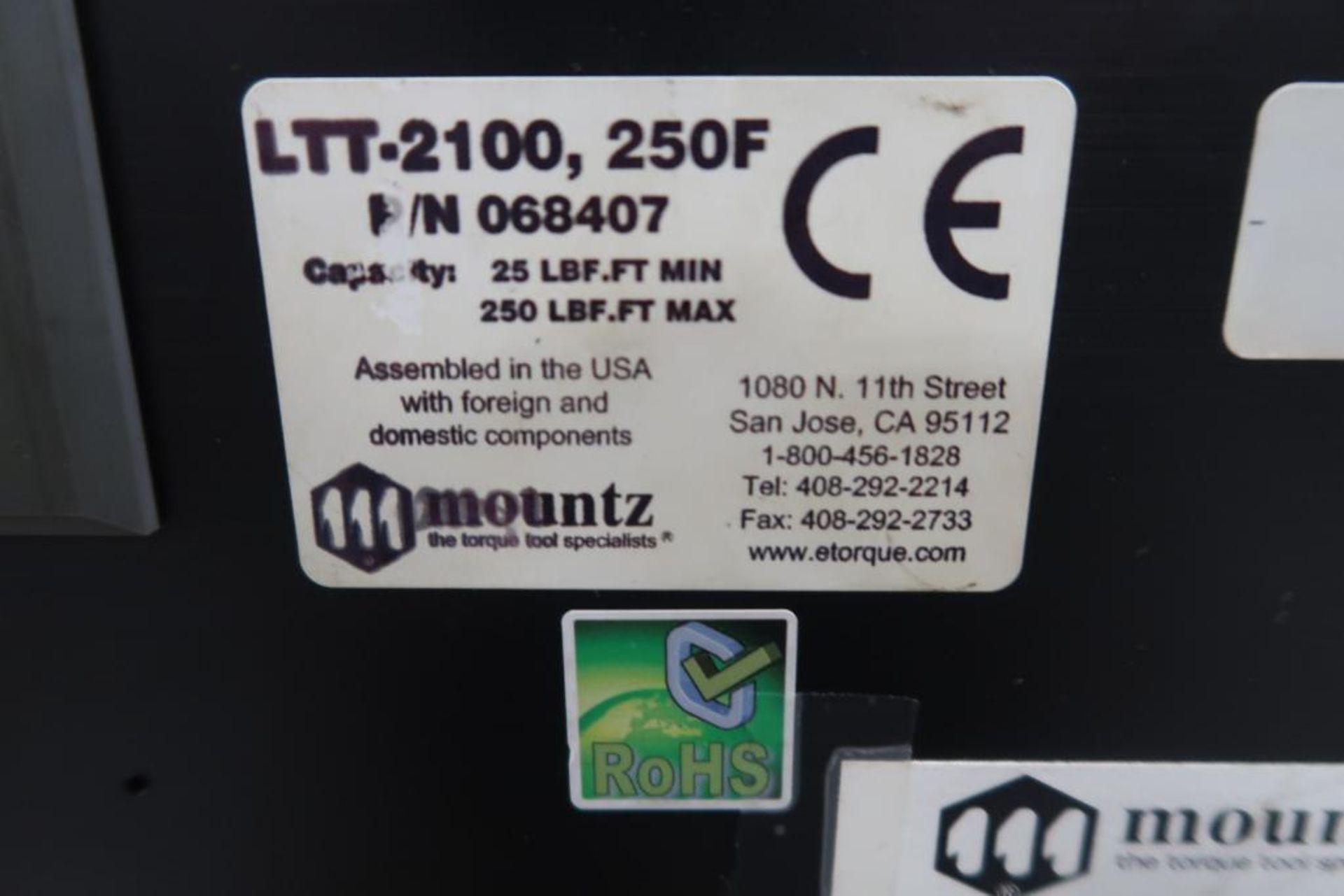 Mountz TorqueLab LTT-2100 Torque Analyzer - Image 5 of 6