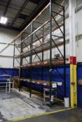 (3) Pallet Racking Sections, 18' Uprights, 8' Beams, Teardrop Style, 42