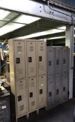 (4) Sets of 2-Tier Industrial Changing Room Lockers