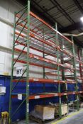(2) Pallet Racking Sections, 18' Uprights, 8' Beams, Teardrop Style, 42