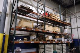(3) Pallet Racking Sections, 18' Uprights, 8' Beams, Teardrop Style, 42