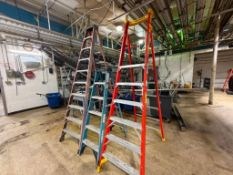 (3) Fiberglass Step Ladders