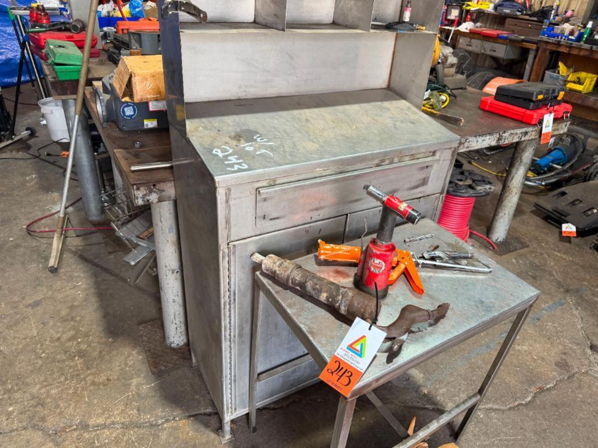 SS Cabinet and Tools
