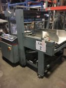 SHANKLIN SHRINK BUNDLING SYSTEM WITH 40" SHANKLIN MODEL B-2B SLEEVE WRAPPER AND SHANKLIN T-8PR SHRIN