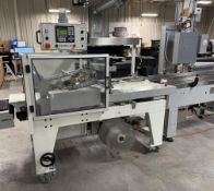 TEXWRAP MODEL 2219 SHRINK WRAP SYSTEM WITH TEXWRAP # F05-5' LUGGED INFEED CONVEYOR