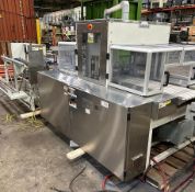 TEXWRAP 1809SS SERVO SIDE SEAL SHRINK WRAP SYSTEM W/ TEXWRAP 24"L ADJUSTABLE WIDTH CONVEYOR