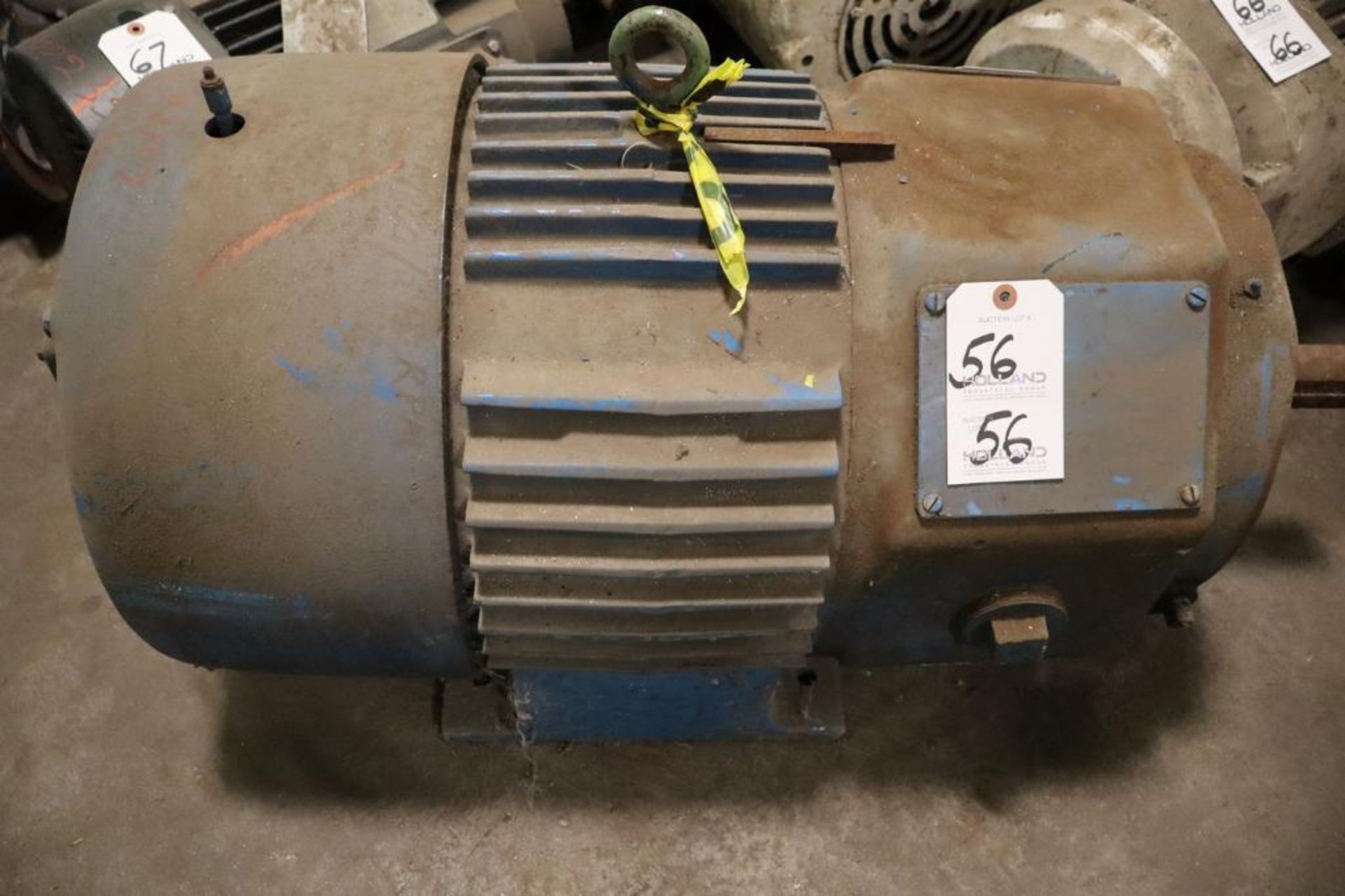 General Electric 100-HP Electric Motor, 364Y Frame, 1800/270 RPM