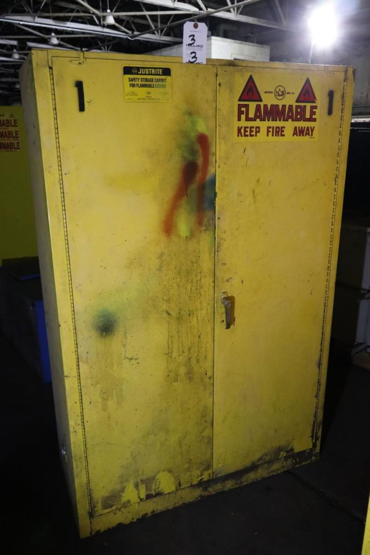 Justrite 25452 Flammable Liquid Safety Storage Cabinet 45-Gallon Capacity