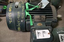 Toshiba 15-HP 230/460V Electric Motor, 284T Frame, 1175 RPM