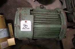 (2) Lewis Allis Co. 10-Hp Electric Motors 550V, 284U Frame, 880 RPM