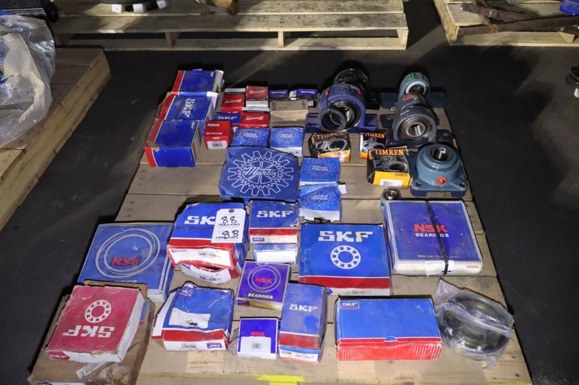 Lot of Assorted Bearings, SKF, Martin, NSK