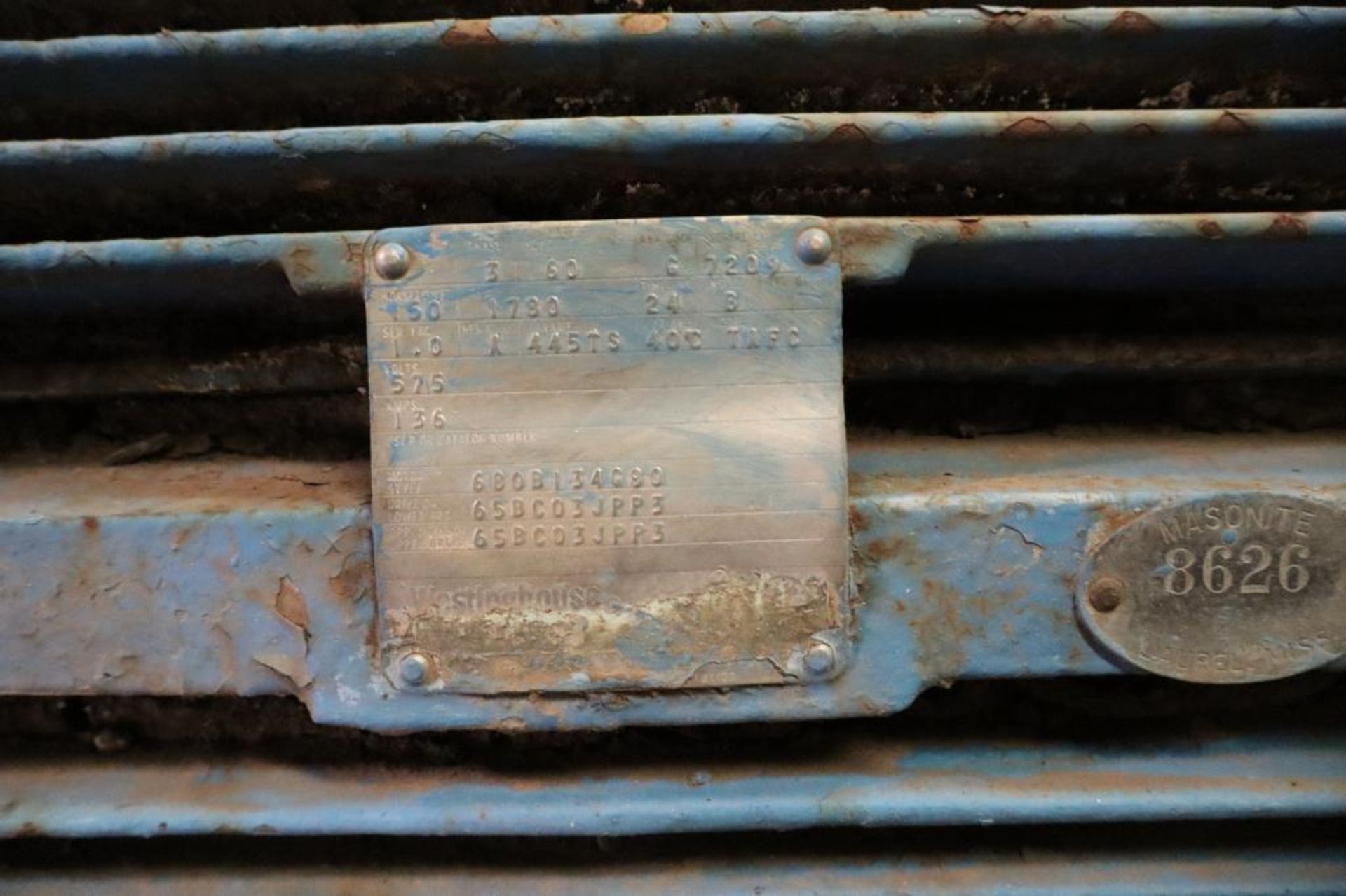 Westinghouse 150-HP 575V Electric Motor, 445TS Frame, 1780 RPM - Image 2 of 2