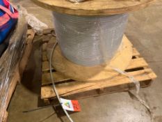 Partial Spool Of Plastic Coated Bottle Conveyor Cable