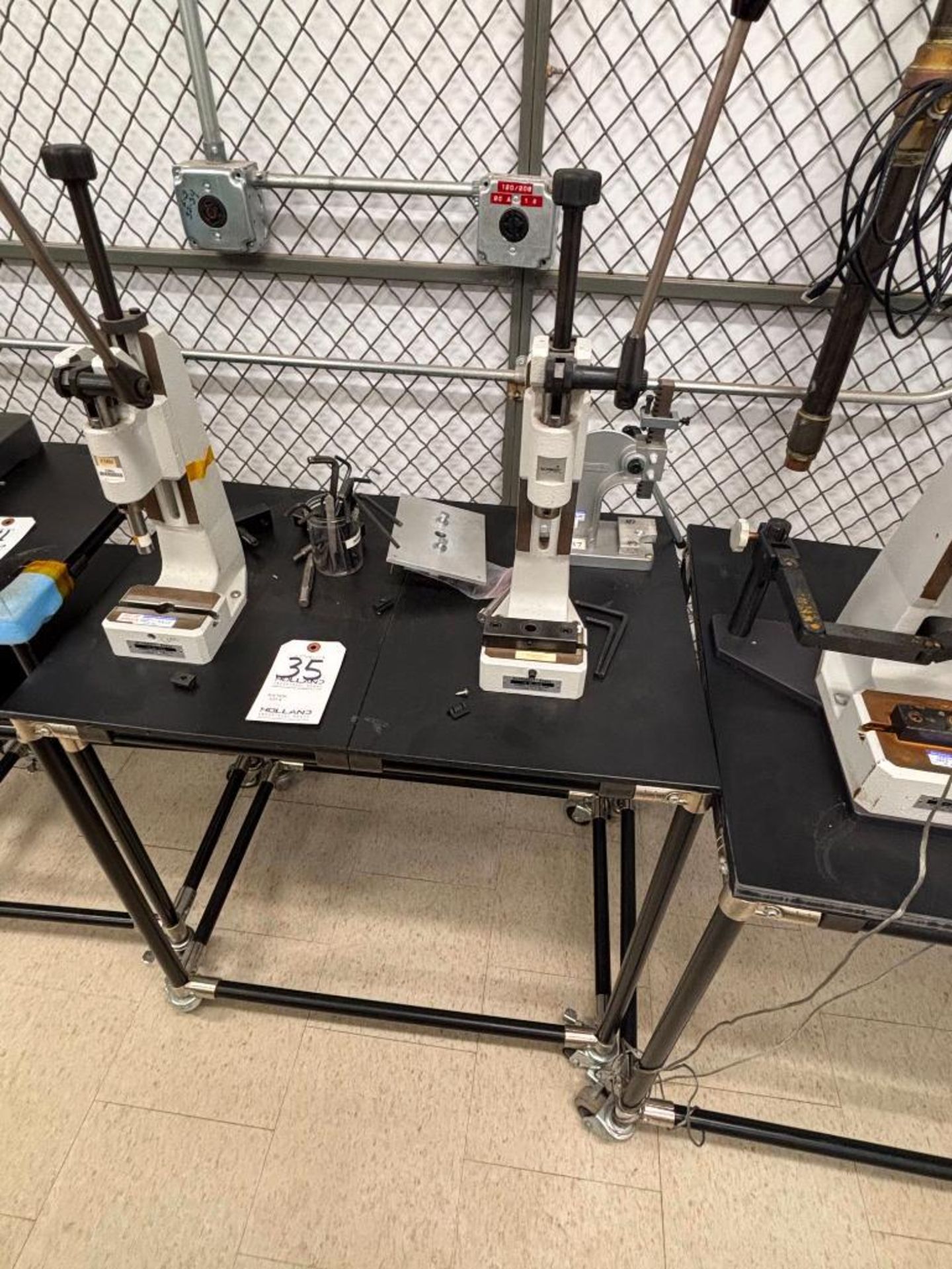 (3) Small Presses, 19" x 29" Rolling Cart