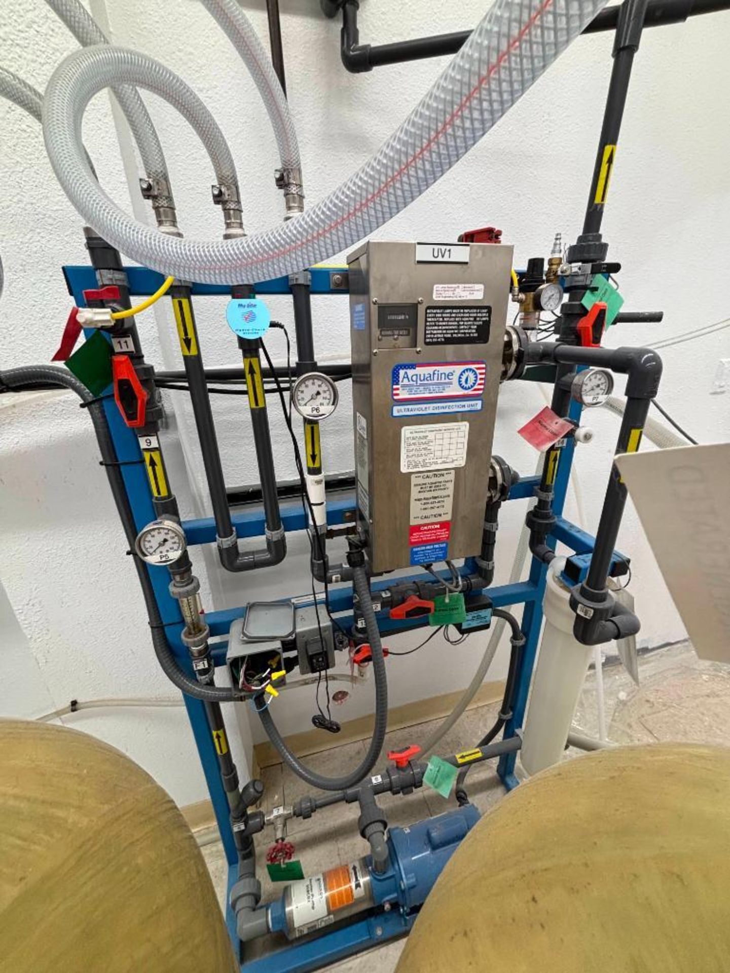 Smith Engineering RO/DI Water System, 1 GPM RO/4 GPM DI, Ser# 0812-9114, Aquafine Unit Model SL-10A, - Image 12 of 14